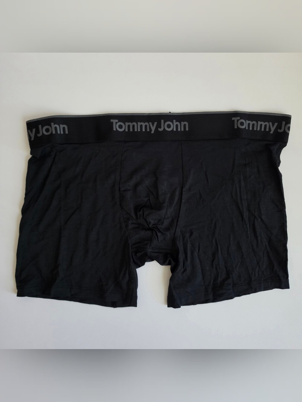 Men's Tommy John Boxer Briefs Underwear Black Size L